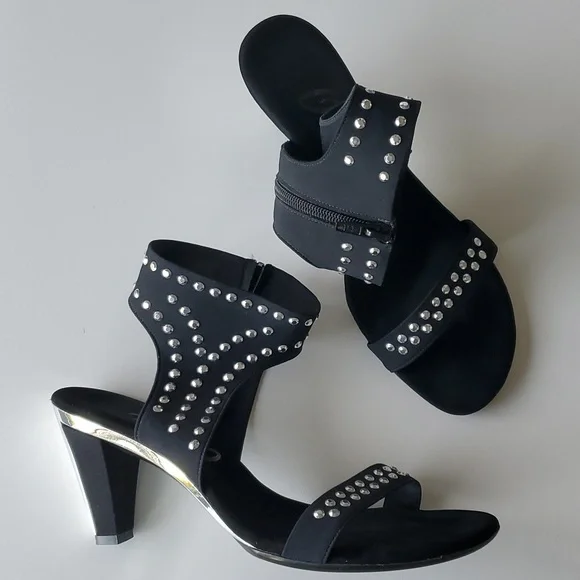 Onex studded black sandal. - Picture 2 of 7